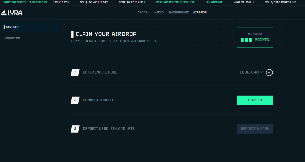 Lyra Airdrop