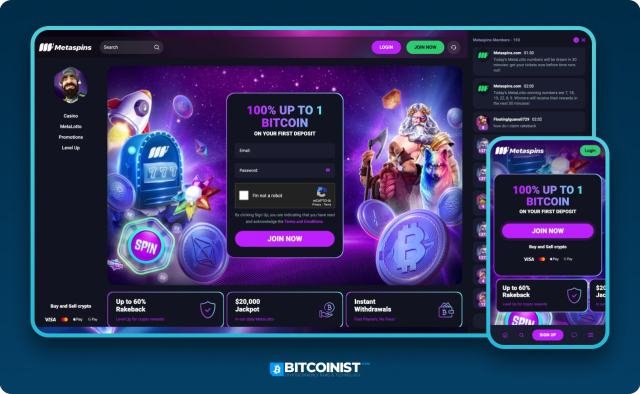 Top bitcoin casino: Metaspins