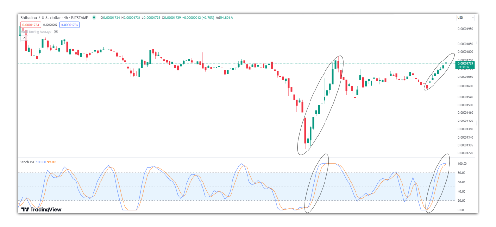 shiba price chart