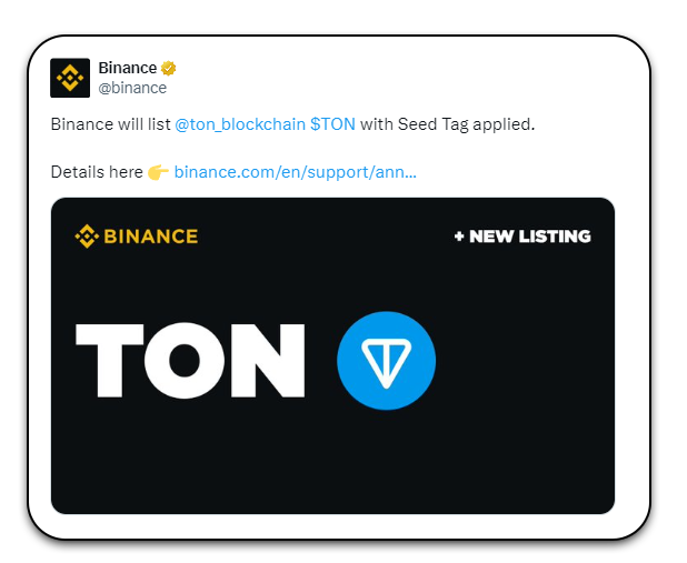 Binance-toncoin-listing-announcement