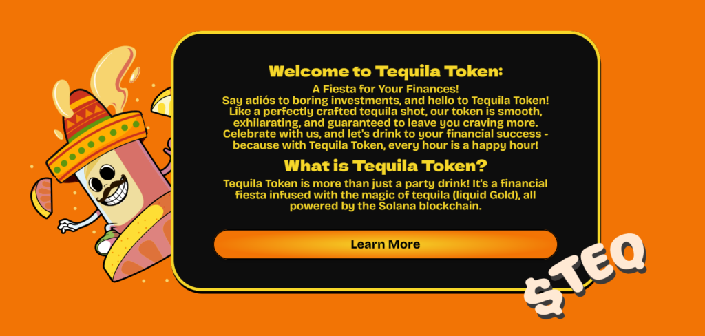 Tequila Coin ($TEQ): The Spirited Newcomer