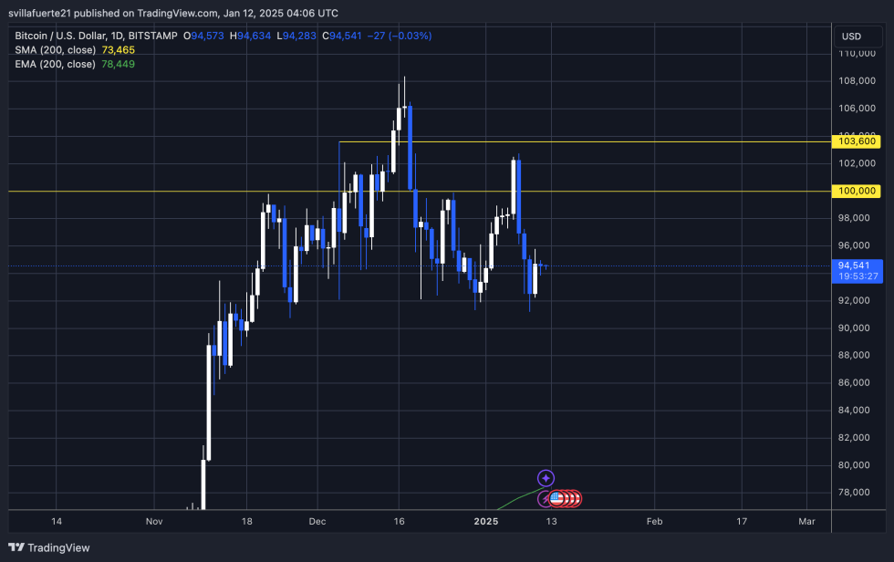 BTC holding strong | Source: BTCUSDT chart on TradingView