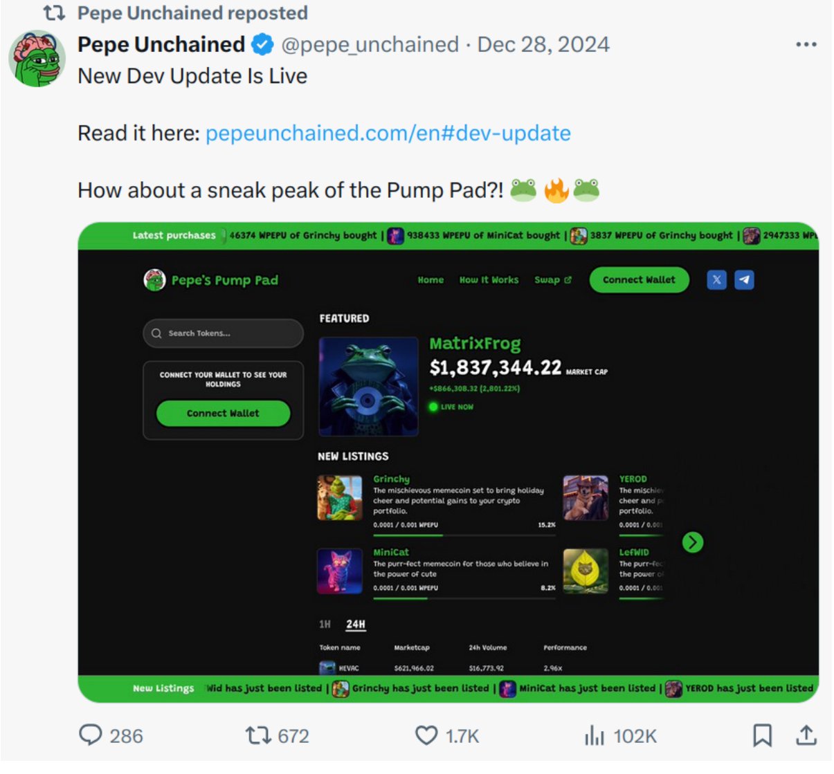 pepe unchained - 7 Cryptocurrency Baru yang Harus Anda Ketahui pada Januari 2025